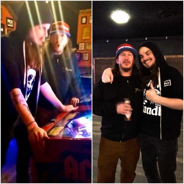 Hanging out with Abe (dr/Deftones) on 02/22/20 @Holy Diver, Sacramento, CA