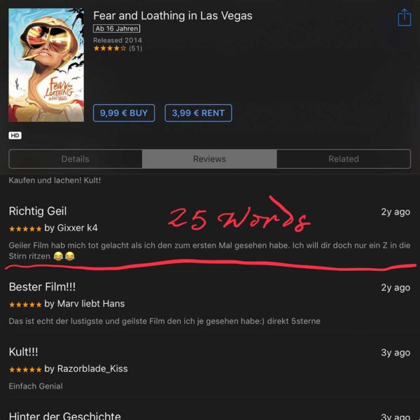 Fear and Loathing in Las Vegas (1998) – Terry Gilliam (Coincidental iTunes 25-WR by Gixxer k4)